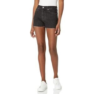 NWT Levi’s Frayed Hem High Rise Shorts in Lunar Black Size 27